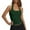 Green, variant on Women's Sleeveless Super Elastic Quick Drying Breathable Top Long Layering Womens plus Size Camisoles with Shelf Bra Extra Long Tops for Layering