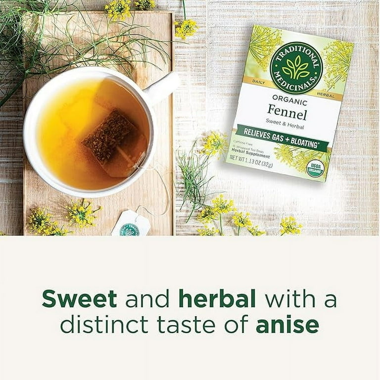 Traditional Medicinals Tea, Organic Fennel, Herbal Digestion