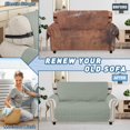 thumbnail image 4 of Lavish Cover Luxe Waterproof & Non-Slip Sofa Cover, Washable Funiture Protectors for Kids, Pets(2-Seater, Dark Coffee), 4 of 6