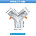 thumbnail image 2 of 6 Inch 3 Way Splitter, Y-Shaped Metal Manual Volume Damper for Vents Fans Extractors Range Hoods Heating Systems, 2 of 7