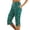 Dark Green, variant on Women Capri Pants Fashion Comfortable Mid Waist Sport Cropped Trousers Womens Pants Sky Blue S
