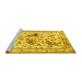thumbnail image 2 of Ahgly Company Machine Washable Indoor Rectangle Animal Yellow Traditional Area Rugs, 5' x 7', 2 of 4