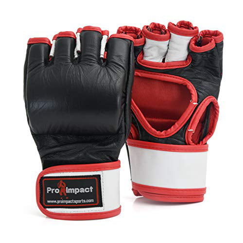 Free Shipping. MMA Gloves in Genuine Leather for Professional Cage Fighter 