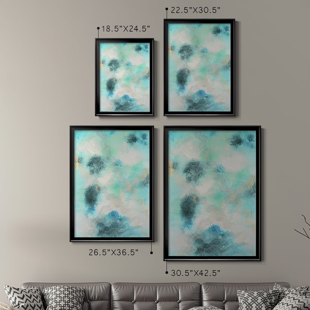 Blue Shift I Premium Framed Print, in Gold, Black, or Silver - Ready to Hang