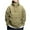 Khaki, variant on Mens Hoodies Hooded Sweatshirt with Zipper Pockets Long Sleeve Casual Hoody Coats Solid Color Fall Winter Running Jacket Sportswear Pullover Sweatshirt Tops