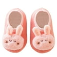thumbnail image 3 of WERYOUNG Baby Shoes Fashion Cartoon Soft Bottom Baby Toddler Shoes Easy To Crawl Baby Warm Floor Socks Shoes, Pink, 18-24 Months, 3 of 5