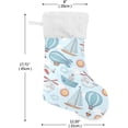 thumbnail image 2 of Christmas Stockings Plane TransportationXmas Presonalized Large Stocking Socks Set of 2 Cloud Candy Bag 18 in Holiday Gift Decor, 2 of 7