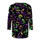 thumbnail image 5 of TaTaai Carnival Women's Casual Print Round Neck 3/4 Sleeve T-Shirt Loose Top Gift, 5 of 5
