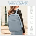 thumbnail image 5 of United Airline Approved Personal Item Travel Bag for Women, Underseat Luggage Carry On Backpack for Men, Cabin Size Waterproof Laptop Backpack, Mochila De Viaje, Rucksack Casual Daypack, Grey Blue, 5 of 10