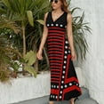 thumbnail image 6 of Anna of Cleaves Costume Dress Summer Street Style Bohemia Long Dresses Female Sleeveless Printed Maxi Dress, 6 of 9