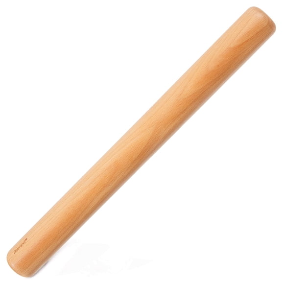 Rodillo Bamber para hornear pasteles de madera, rodillo para masa de pizza, construcción suave de 15 pulgadas y fácil de enrollar, utensilio de cocina esencial