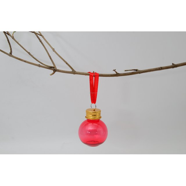 Adorno de alcohol, bébeme bolas, adorno decorativo, bola de bebida, adorno de bebida de plástico de 8 cm, adorno de árbol de Navidad