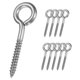 thumbnail image 1 of Uxcell 10-Pack Eye Hooks Screw, M7 3.2" 304 Acero Inoxidable Pesado Tornillos de Ojo Autoperforantes Ganchos de Techo [Plateado], 1 of 7