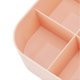 thumbnail image 2 of Storage Box 6 Grids Design Pink Simple Mini Desktop Makeup Organizer with Lid for Jewelry Cosmetic Stationery, 2 of 3
