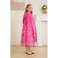 thumbnail image 4 of Girls Elsa Hooded Princess Cape Kids Play Snow Cape Queen Hooded Cloak 2-10Years, 4 of 6
