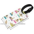 thumbnail image 2 of Sikiie Yoga Dogs Poses Luggage Tags Privacy Cover ID Label Suitcase Tags Identifiers For School Bags,Suitcases, 2 of 7