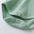 thumbnail image 4 of Newborn Baby Boy Clothes Long Sleeve Romper Solid Pants Outfits Set Green, 4 of 6
