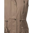 thumbnail image 5 of MixMatchy Women's Hooded Adjustable Drawstring Utility Pocket Anorak Jacket Vest, 5 of 5