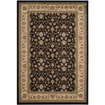 thumbnail image 4 of SAFAVIEH Lyndhurst Sarah Traditional Floral Area Rug, Black/Ivory, 6' x 6' Square, 4 of 10