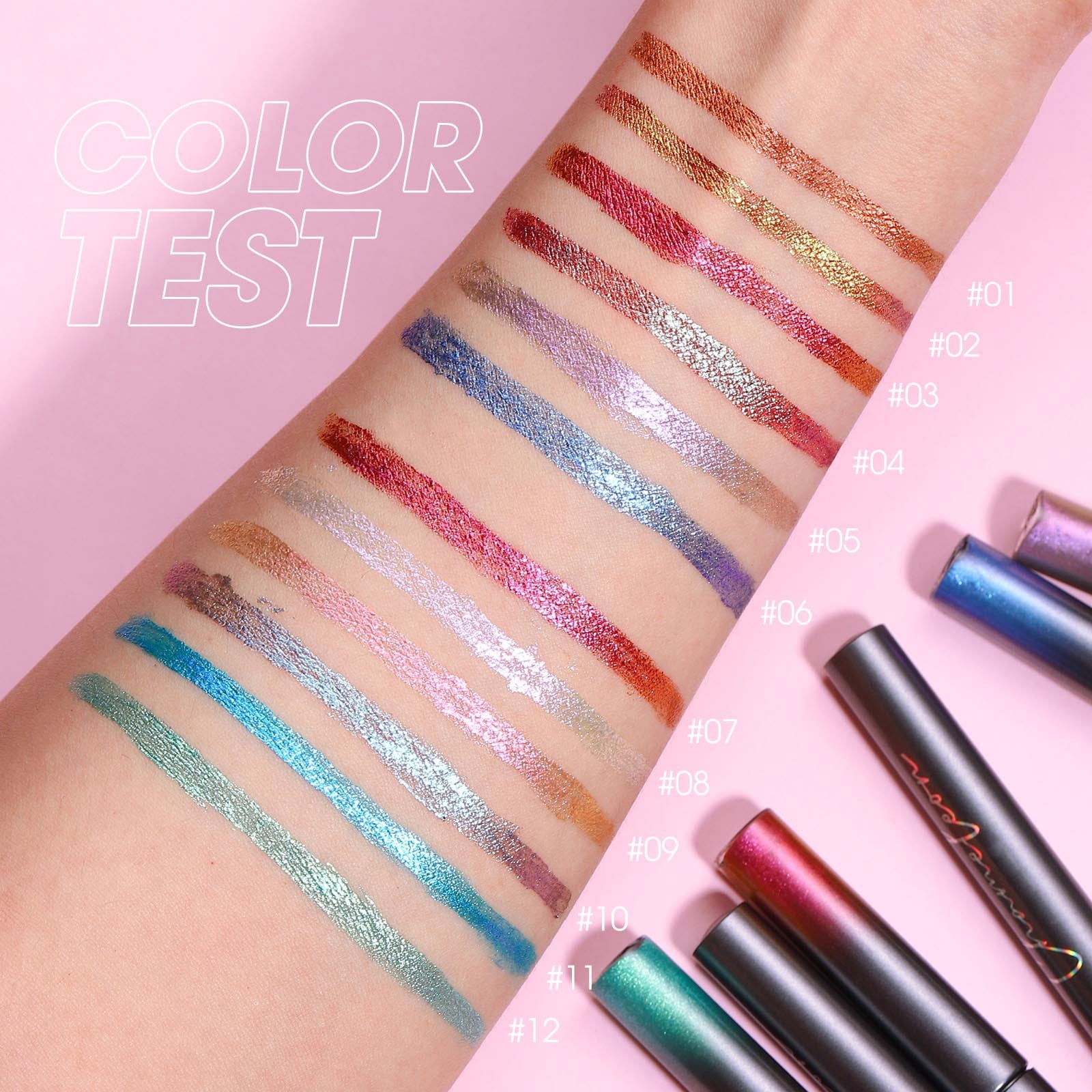 Eye Liner Stamper Eye Pencil Glitter Body Spray Brow Highlighter Pencil Hidden Cosmetics Makeup Pencil Sharpeners Korean Makeup Products Eye Liners Pencil Makeup for Eyes Glitter Liner