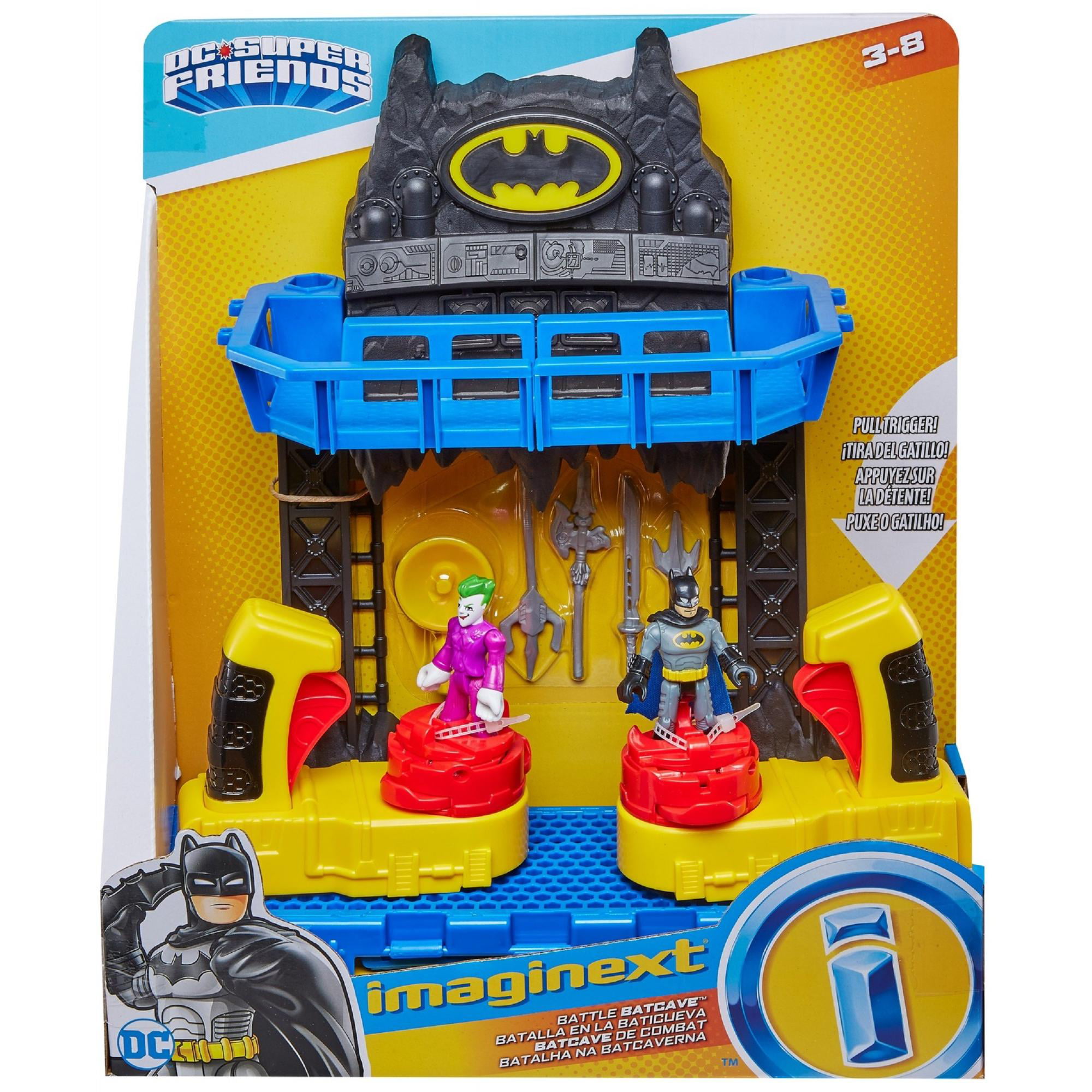 FKW12 for sale online Fisher-Price Imaginext DC Super Friends Battle Bat Cave Toy 