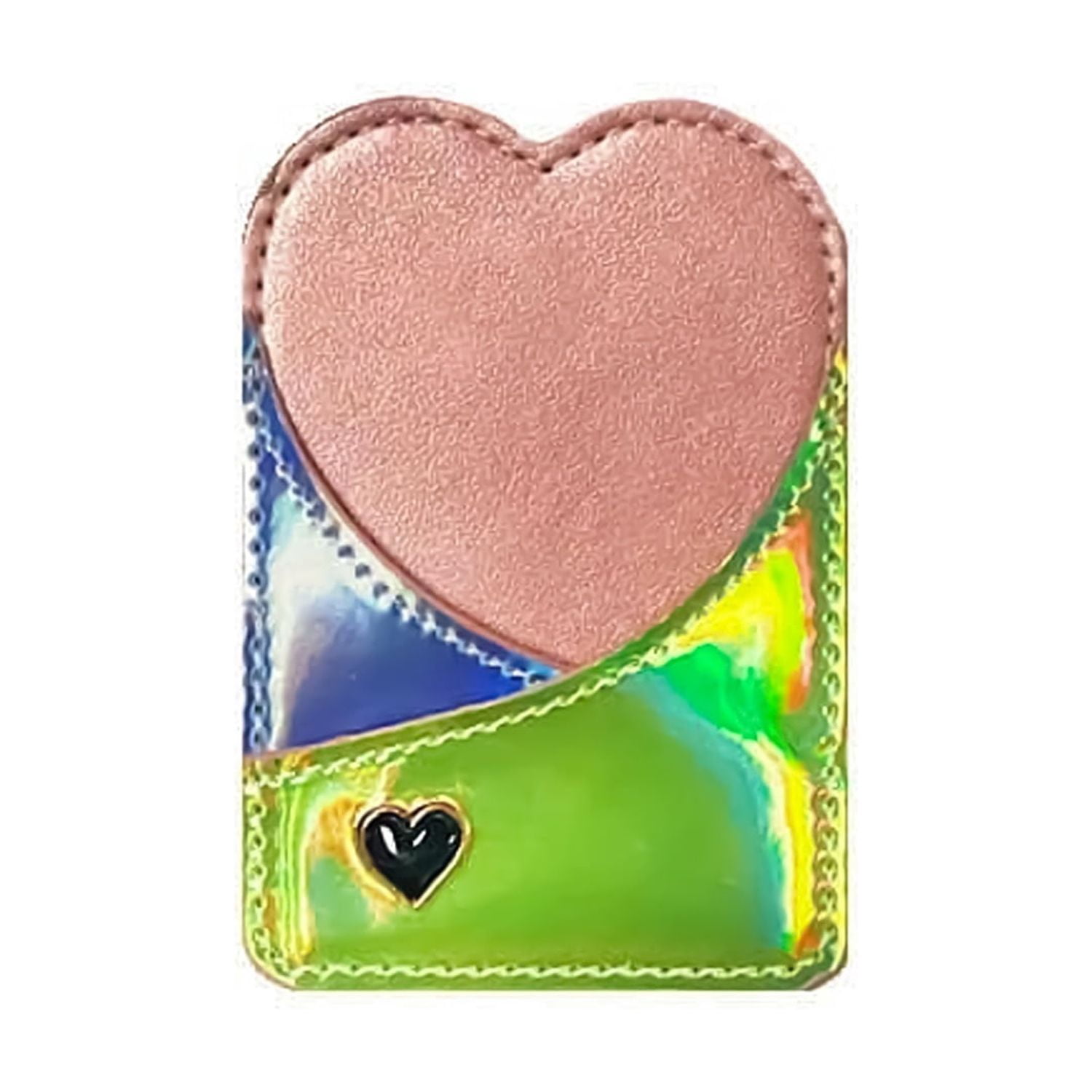 Universal Back Phone Heart Design Leather Card Slot