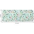 thumbnail image 7 of Light Blue Christmas Tree Pattern Kitchen Rug Mat,Kitchen Runner Rugs Non Skid Washable,Decorative Kitchen Floor Mats for Kitchen,Sink,Laundry,17"x47.2", 7 of 7