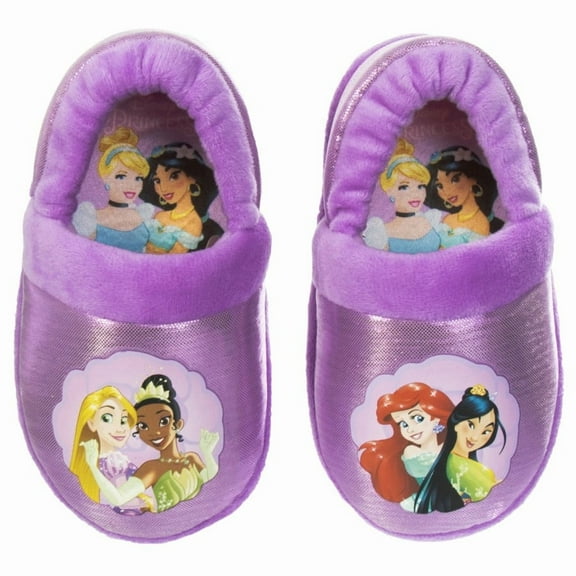 Disney Princess Girls Slip On Slippers (Toddler), Purple, Size: 1112