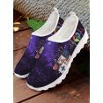 thumbnail image 1 of Zapatos cómodos para el hogar con diseño de universo de estrellas de moda, zapatos de malla ligeros con estampado médico, zapatos casuales, 1 of 6