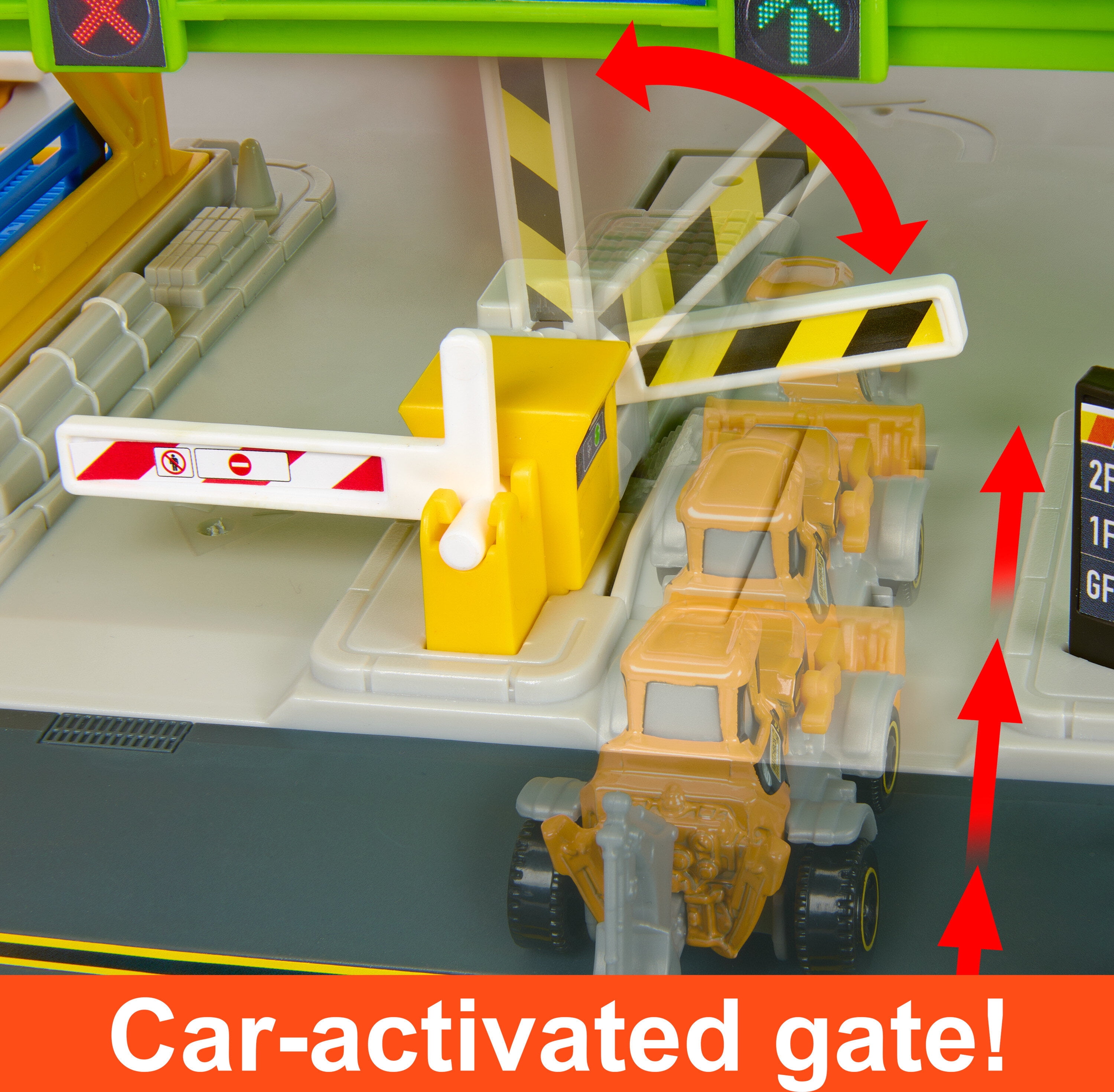 Matchbox Action Drivers Construction Playset with Lights and Sounds, 1 Construction Vehicle