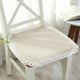thumbnail image 1 of Cojín de lino para cuatro estaciones para silla de oficina - Tela de seda de hielo refrescante de 40x40 cm con espuma de alta densidad para asiento de comedor y ordenador, 1 of 6