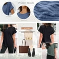thumbnail image 5 of SUNBS Womens Summer Tops Short Sleeve Sweaters Tunic Tops Dressy Casual Business Shirts, 5 of 7