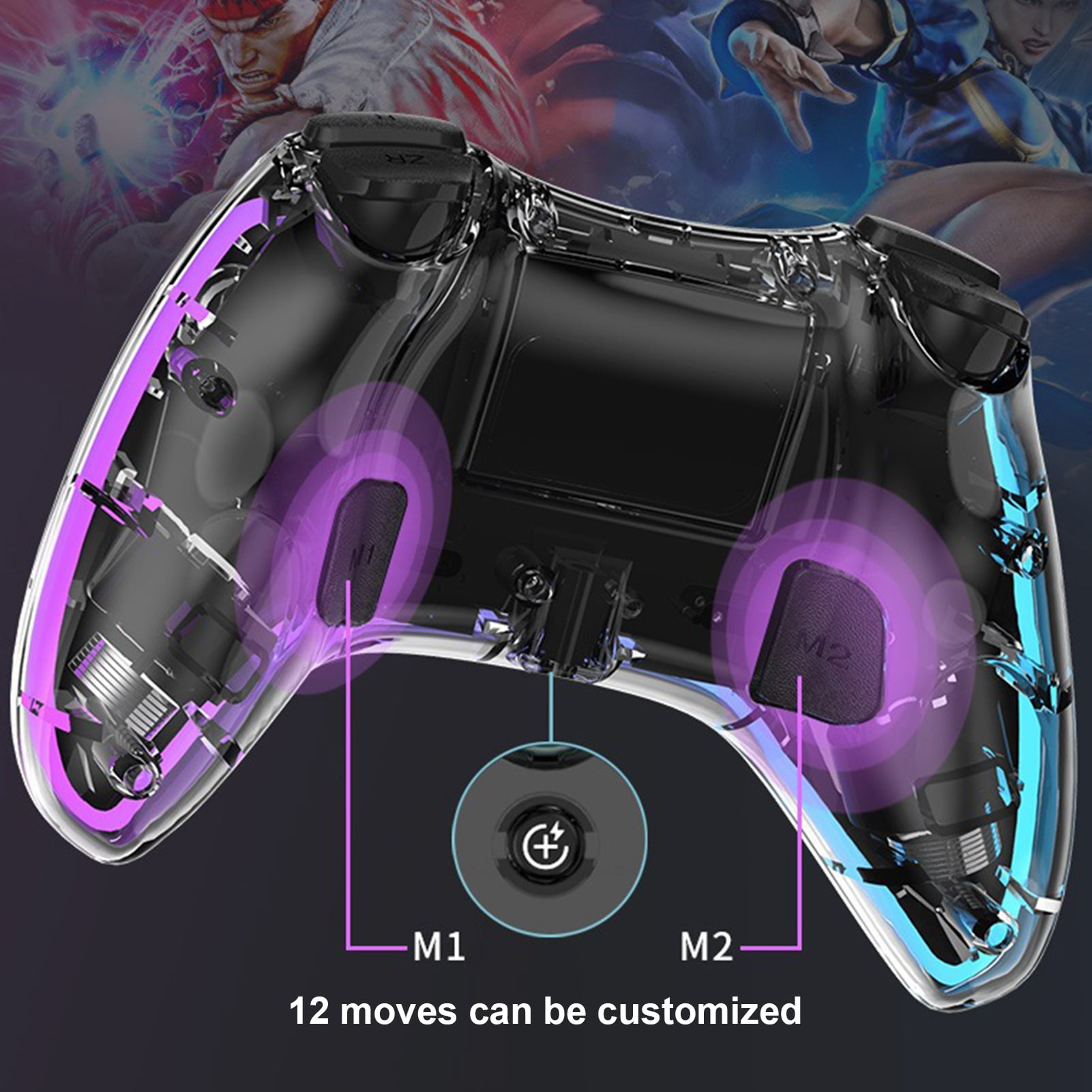 Frogued 1 Set PC Controller Linear Pressure Trigger Keys Joystick  Entertainment ABS Video Games Phone External Gaming Controller for  PC/PS/SWITCH