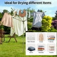 thumbnail image 5 of Ymokee Rotary Outdoor Umbrella Drying Rack Aluminum 70.9in Height with 165 ft. Clothesline, 5 of 13