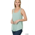 thumbnail image 5 of Zenana Women & Plus Relaxed Fit Scoop Neck Sleeveless Round Hem Blouse Tank Top, 5 of 5