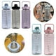 thumbnail image 2 of Botella de agua deportiva de 2 litros con pajita FloreceBien, de plástico, color rosa, 2 of 3