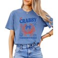 thumbnail image 2 of If Crabby Please Return to the Beach Shirt Funny Coastal Vacation Tee Coquette Bow Crab Graphic Blue Jean XL, 2 of 7
