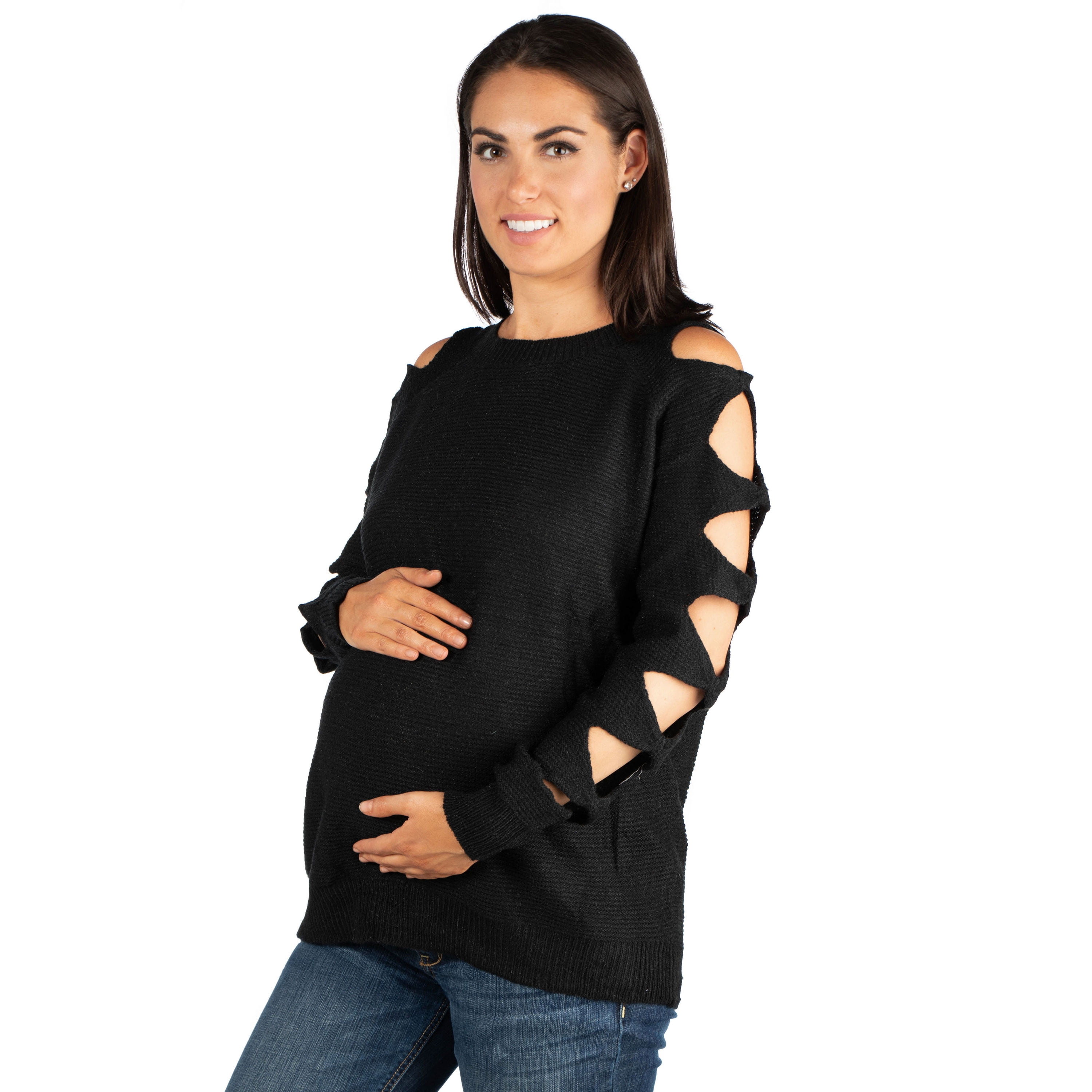 fitted maternity sweater