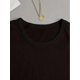 thumbnail image 2 of Camiseta estampada 100 % algodón para mujer, de manga corta y cuello redondo, para uso diario informal, 1 pieza, camiseta de ocio., 2 of 6