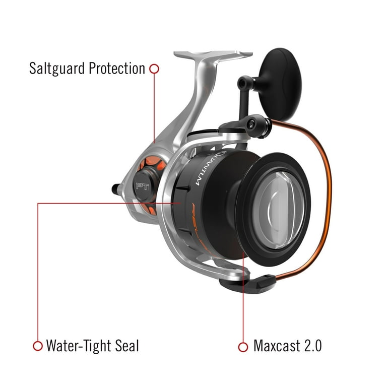 Quantum Reliance Spinning Reel and Fishing Rod Combo, 10-Foot 2-Piece Fishing  Pole, Size 85 Reel, Silver/Black - Walmart.com