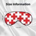 thumbnail image 4 of Uemuo Red Cross 1 Pattern Sleep Eye Mask - Light Blocking Sleep Mask Blocking Out Light Perfectly, Soft and Comfortable Night Eye Mask, Eye Blinder, 4 of 7