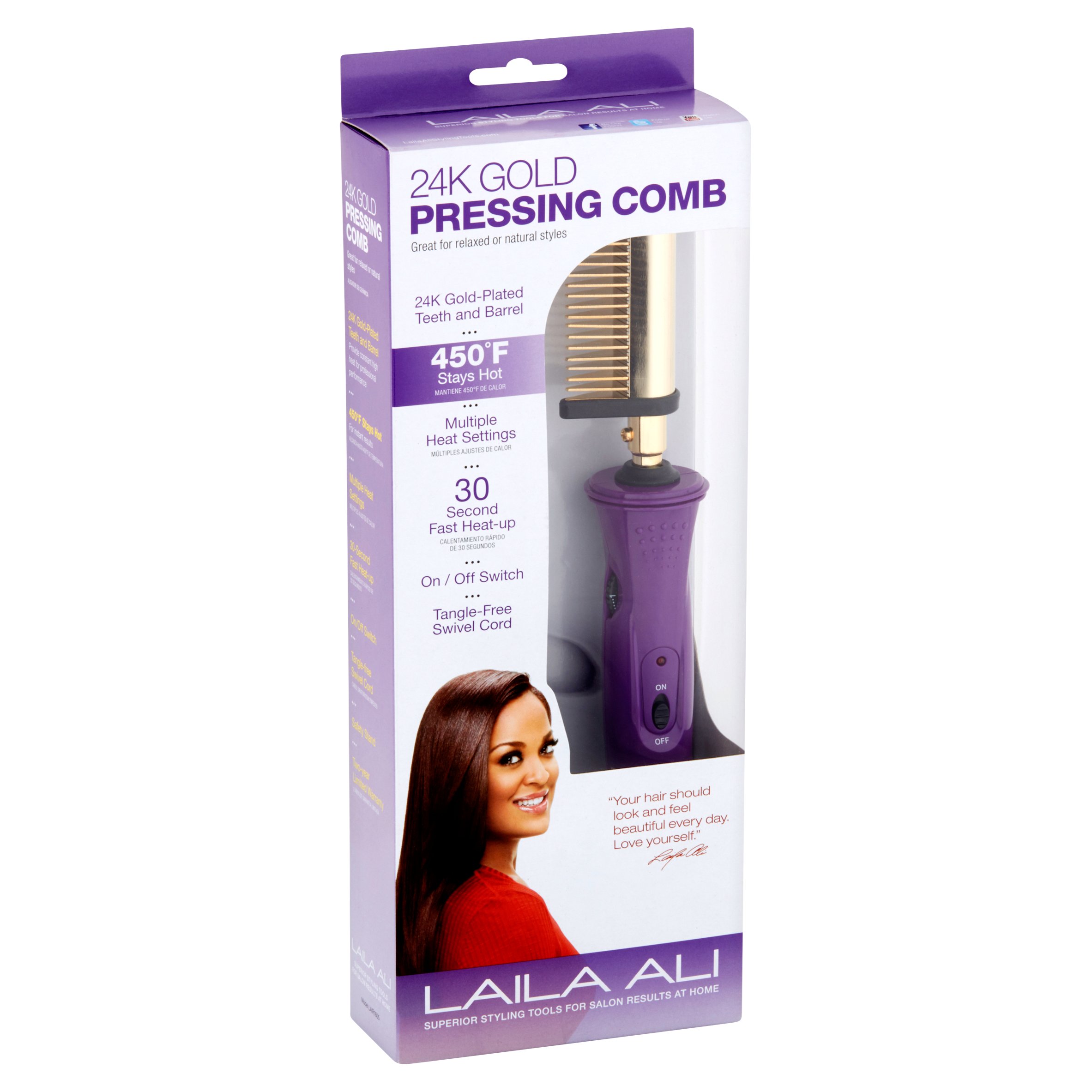 Laila Ali 24K Gold Pressing Comb - image 2 of 4