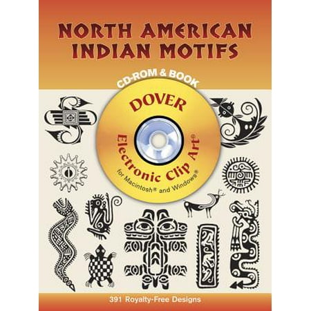 North American Indian Motifs Cd Rom And Book - 