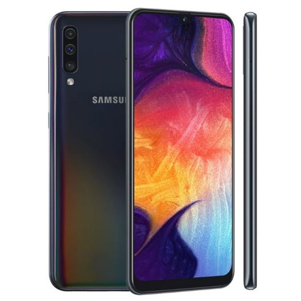 Samsung Galaxy A50 A505G 128GB Dual SIM Unlocked GSM Phone w/ Triple (25MP+8MP+5MP) Camera - Black