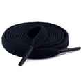 thumbnail image 1 of Shoelaces High Bang Polyester Single Layer 8mm Shoe Laces Colorfast Flat ShoelacesDark Blue, 1 of 1