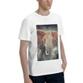 thumbnail image 2 of Bingfone Elephant In Smoke Men'S Loose Fit Short-Sleeve Pocket T-Shirt, 2 of 7