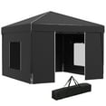 thumbnail image 2 of Outsunny 116.25 x 116.25 in Black Pop up Outdoor Canopies, Adjustable Height, 2 of 9