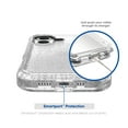 thumbnail image 4 of onn. iPhone 16 Rugged Phone Case with Smartport Protection, Clear with Glitter, 4 of 8