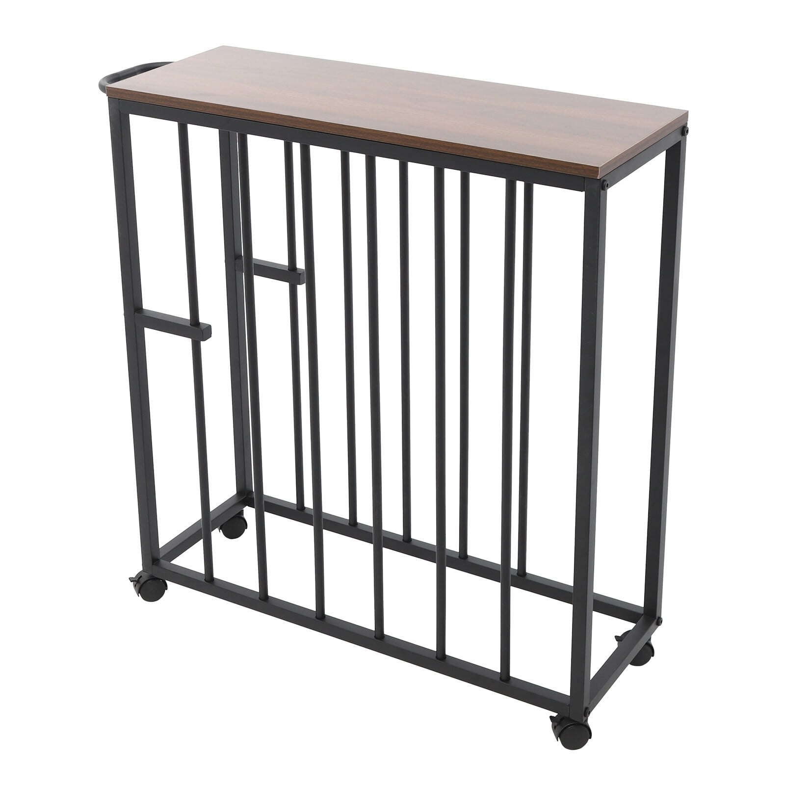 Black Painting Drying Rack Art Storage Rack Art Easel Display Stand w/ 4 Universal Wheels