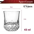 thumbnail image 2 of Vasos para whisky RD Royal Cook Transparente de Cristal 6 piezas, 2 of 4